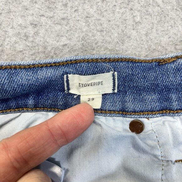 Madewell Stovepipe Jeans Women’s 29 Medium Wash Straight Leg Denim - Picture 8 of 16